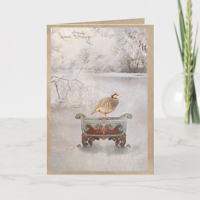 Seaons hälsningar helgkort (Framsida)