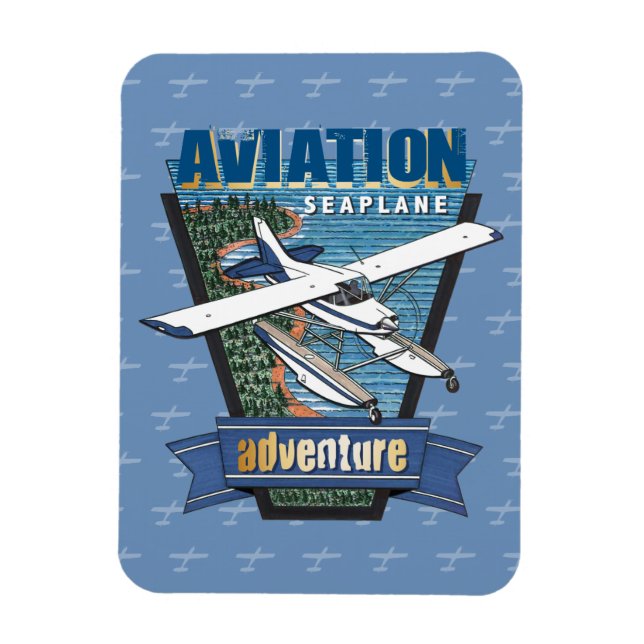Seaplane Äventyr Magnet (Vertikal)
