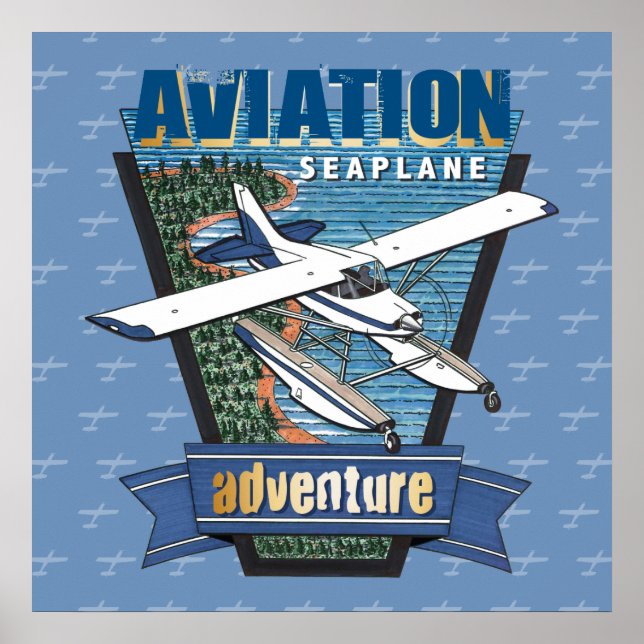 Seaplane Äventyr Poster (Framsidan)