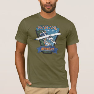 Seaplane Aviation Äventyr Tee Shirt