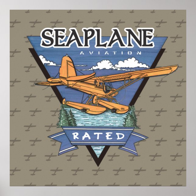 Seaplane Aviation Rating Poster (Framsidan)