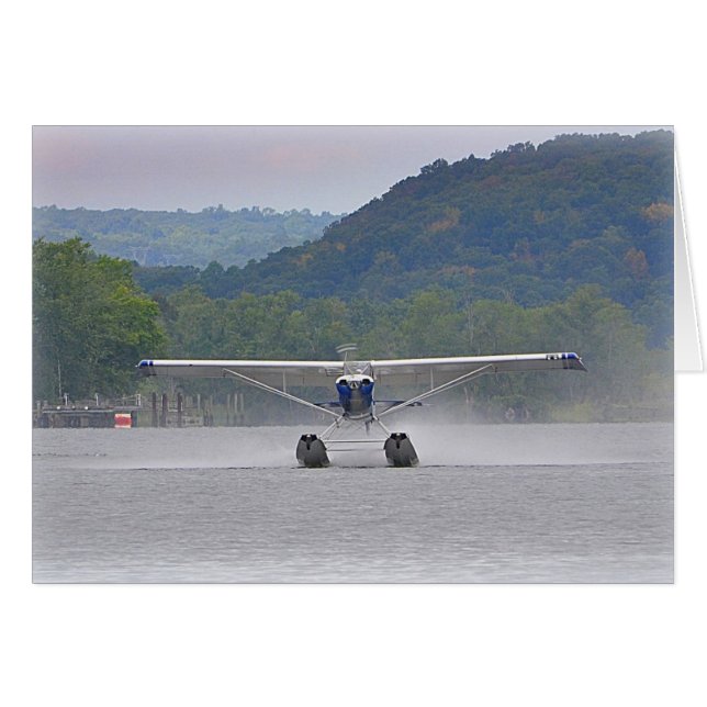 Seaplane Notecard Hälsningskort (Framsidan Horizontal)