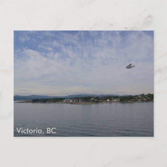 Seaplane Over Victoria, BC-vykort Vykort (Framsida)