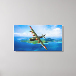 Seaplanelandning för japan H8K Emily Canvastryck