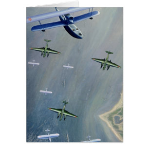 Seaplanes 1933 hälsningskort