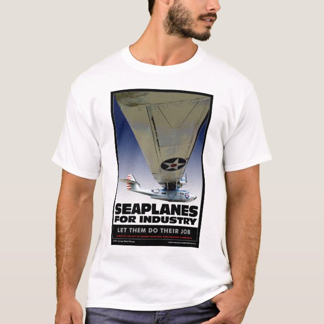 Seaplanes för branschskjorta t-shirt (Framsida)