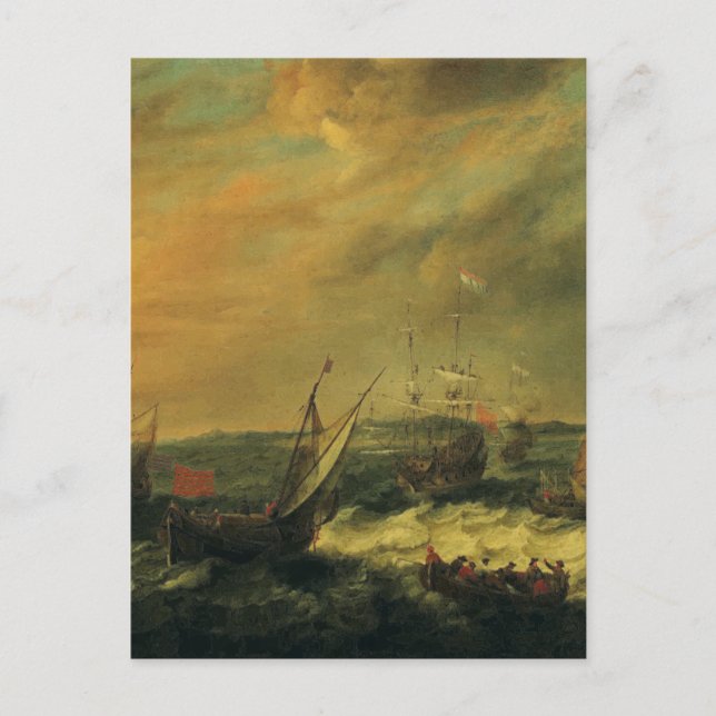 Seaport av Adam Willaerts Vykort (Framsida)