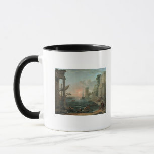 Seaport med ilastningen mugg