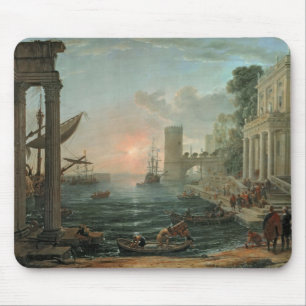 Seaport med ilastningen musmatta