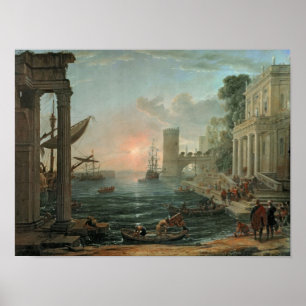 Seaport med ilastningen poster