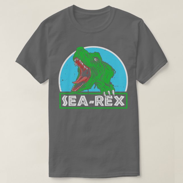 SeaRex Mosasaurus Dinosaur T Shirt (Design framsida)