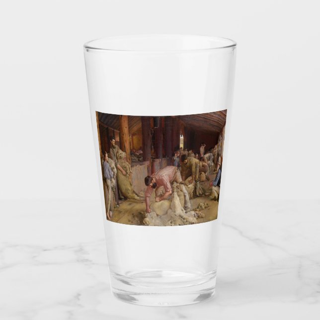 Searing the Rams (Australian Art) (Tom Roberts) Glaskopp (Framsida)