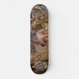 Searing the Rams (Australian Art) (Tom Roberts) Mini Skateboard Bräda 18,5 Cm