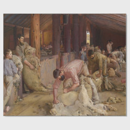 Searing the Rams (Australian Art) (Tom Roberts) Presentpapper