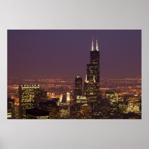 Sears Tower afton Poster