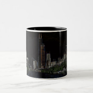 Sears Tower neonmugg Två-Tonad Mugg