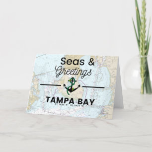 Seas & Hälsning Chart - Tampa Bay Helgkort