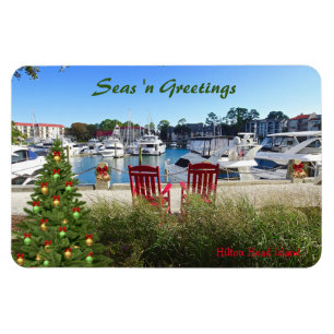 Seas 'n Hälsning Hilton Head SC Harbor Town Magnet