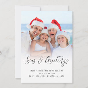Seas och Hälsning Fotoöverlägg jul Julkort