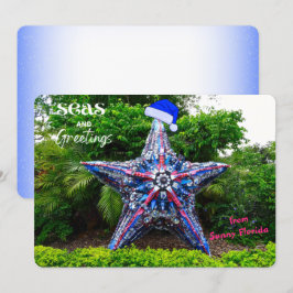 Seas och Hälsning från Sunny Florida-jul Julkort