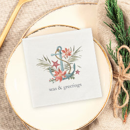 Seas och Hälsning | Nautisk jul Pappersservett