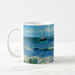 Seascape at Les Saintes-Maries Fine Art Kaffemugg