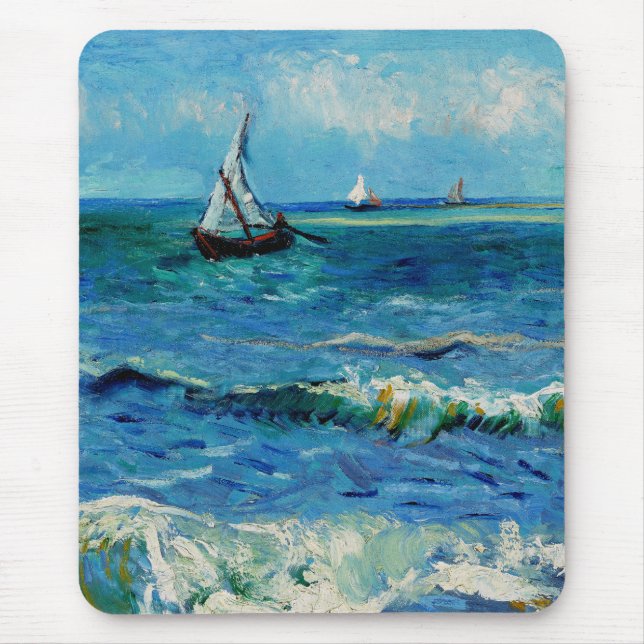 Seascape at Les Saintes-Maries Fine Art Musmatta (Framsidan)