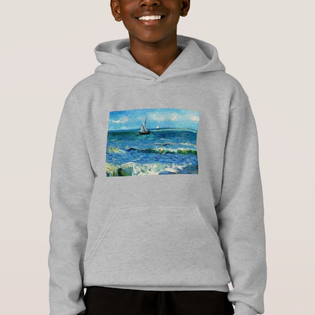 Seascape at Les Saintes-Maries Fine Art T Shirt (Framsida)
