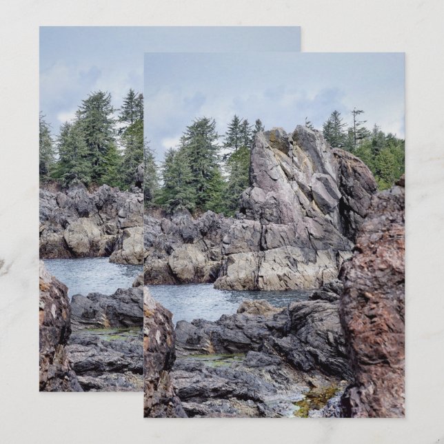 Seascape Crest Inbjudningar (Fram/baksida)