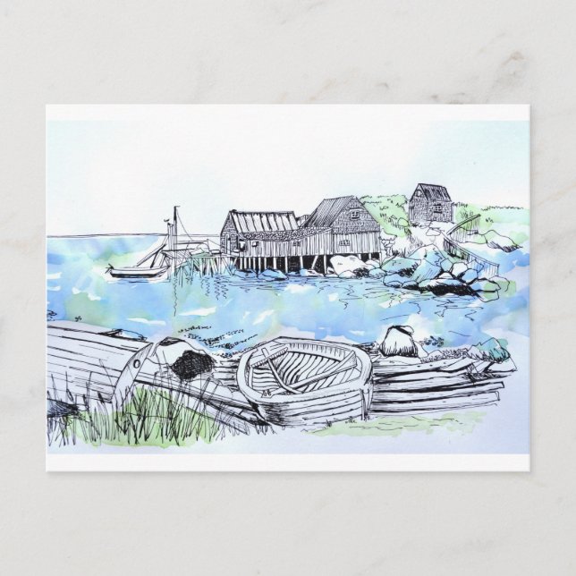 Seascape. Vykort (Framsida)