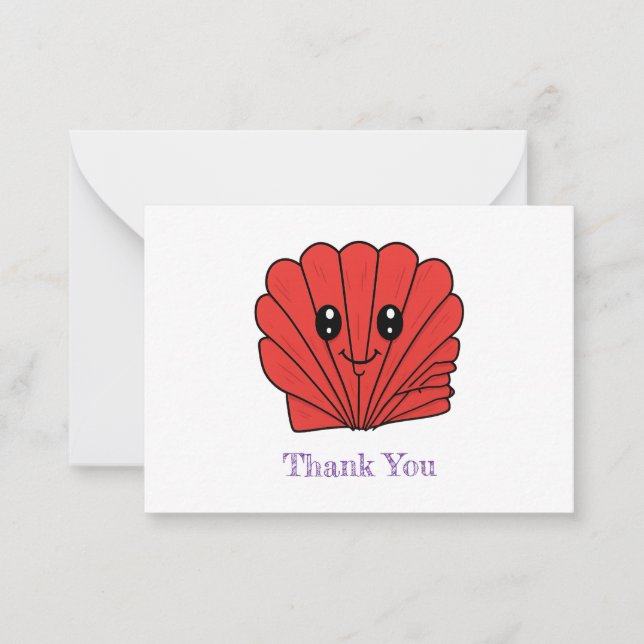 Seashell Anteckningskort (Framsida)