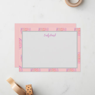 Seashell-anteckningskort Anteckningskort