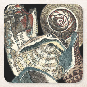 Seashell-antologi Underlägg Papper Kvadrat