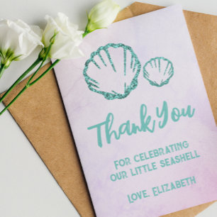Seashell Baby Shower Tack Kort