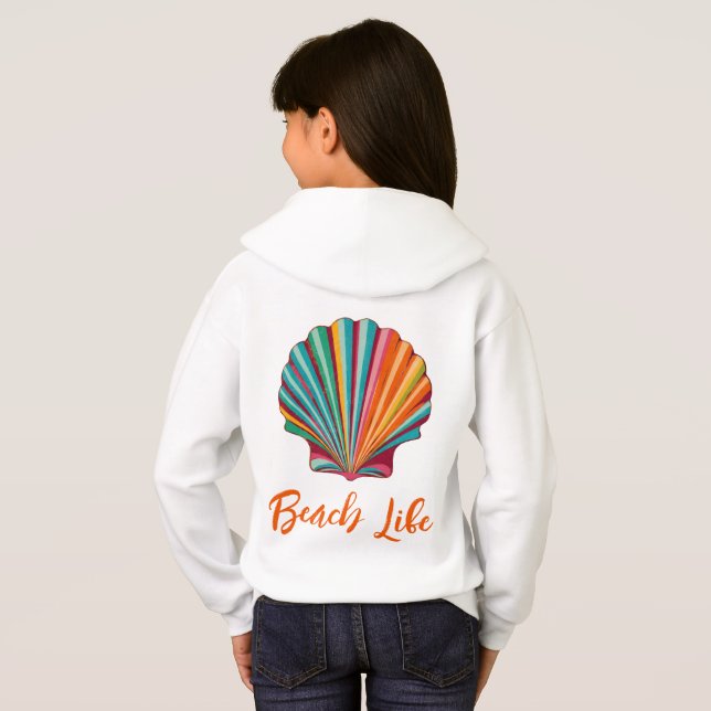 Seashell Beach Life T Shirt (Hel baksida)