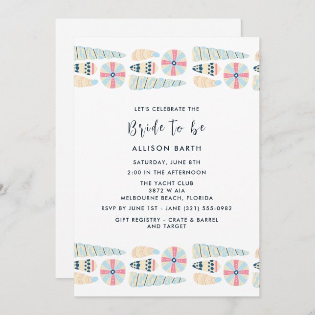 Seashell Beach Möhippa Party (Fram/baksida)