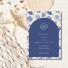 Seashell Beach Wedding Photo Spara Datumet