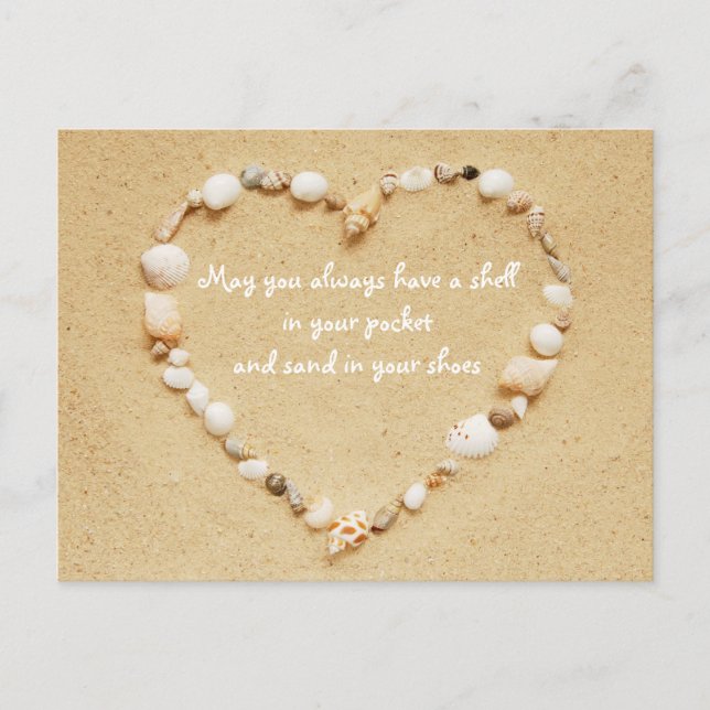 Seashell Blessings-vykort Vykort (Framsida)