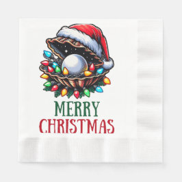 Seashell Clam Snäcka Beach jul Hat Julafton Pappersservett