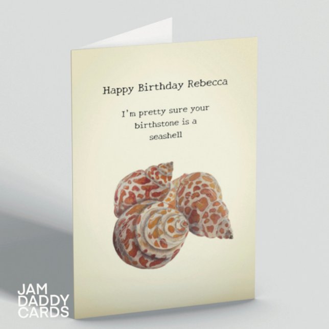 Seashell Collecters Birthday Kort (Skapare uppladdad)