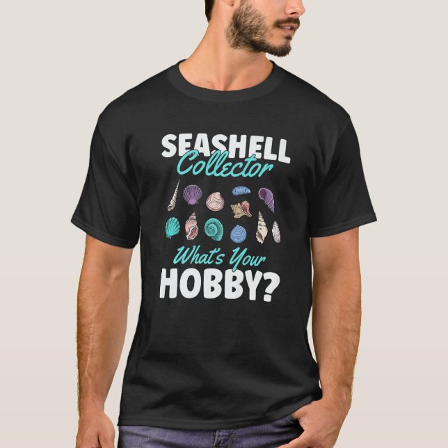 Seashell Collector Hobby Sea Shell collecting Tool T Shirt (Framsida)