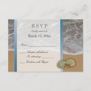Seashell Destination Wedding DIY OSA Kort