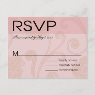Seashell Dreams Beach Wedding rosa OSA Kort