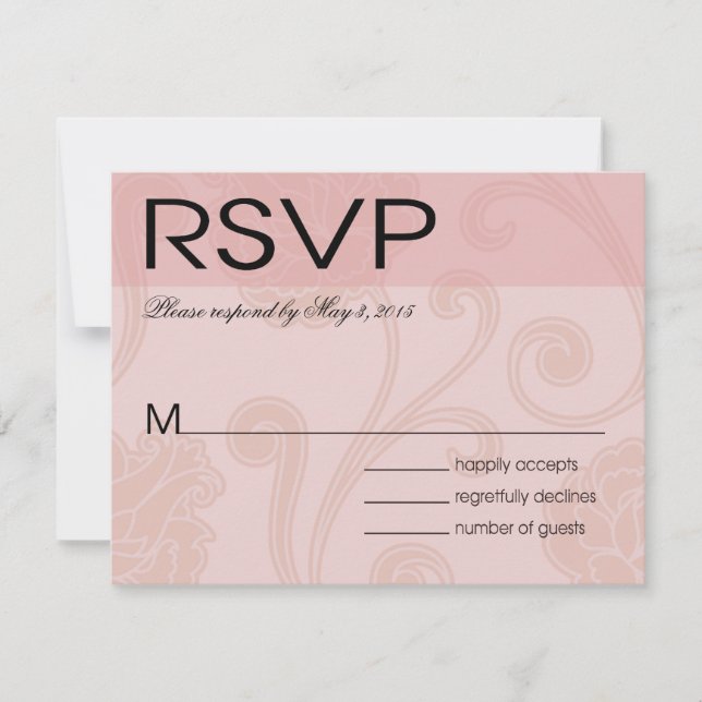 Seashell Dreams Beach Wedding rosa OSA Kort (Framsida)
