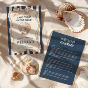 Seashell Elegance Bachelorette Inbjudningar