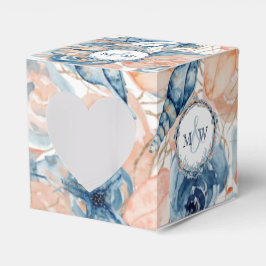 Seashell Flowers vid Nautical Bröllop Beach Presentaskar