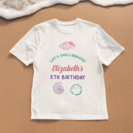 Seashell Girls Birthday T Shirt