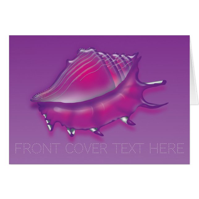 Seashell Hälsningskort (Framsidan Horizontal)