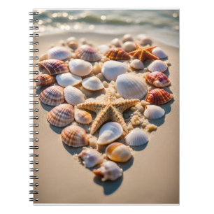 Seashell Heart Anteckningsbok