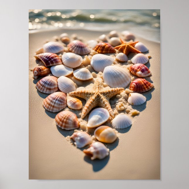 Seashell Heart Poster (Framsidan)